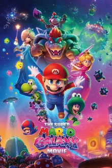 ملصق فيلم الرسوم المتحركة The Super Mario Galaxy Movie في قسم العائلة